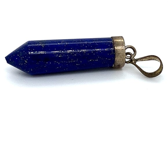 Lapis Lazuli 37.20ct Solid Silver Pendant - Picture 1 of 6